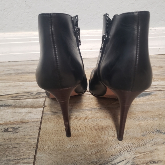 COACH Black Leather Stiletto Ankle Boots, 9 - Picture 3 of 7